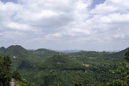 海龙屯风景从飞凤关眺望