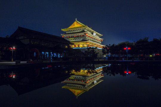 西安鼓楼夜景