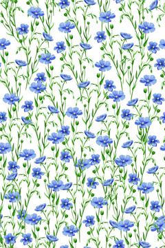 藍(lán)色小碎花女裝花型圖案