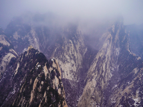 华山冬季风景