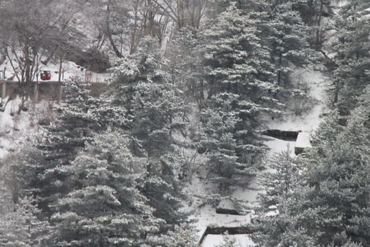 华山冬季风景