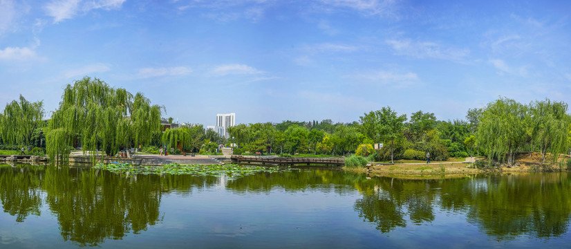 天津南翠屏公园全景