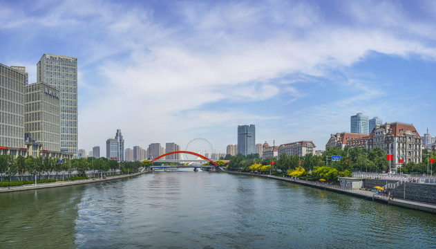 天津海河全景