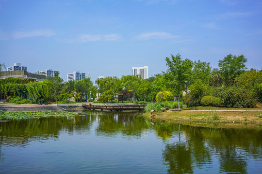 天津南翠屏公园水景