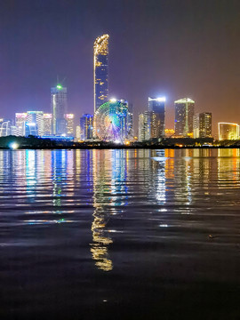 苏州金鸡湖夜景