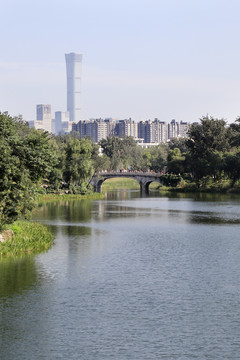 北京城市风光北京龙潭中湖公园