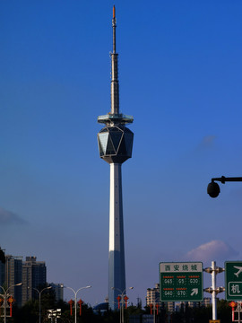 陕西广播电视塔建筑景观