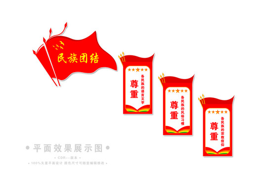 樓梯樓道民族團(tuán)結(jié)展板