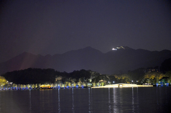 杭州西湖夜景