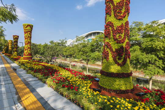 植物艺术造型景观花柱