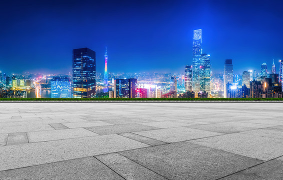 城市道路和城市夜景