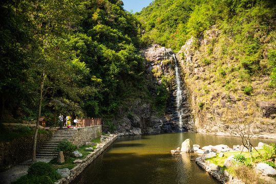 楠溪江石门台瀑布