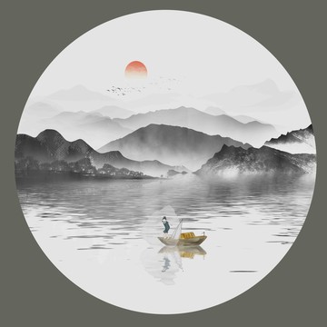 新中式山水畫