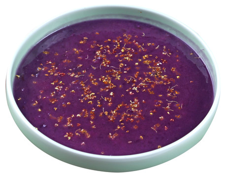 紫薯桂花雪梨汤
