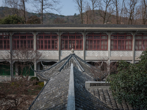 杭州秋水山庄内庭院