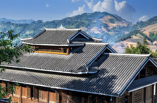 侗族民居屋顶