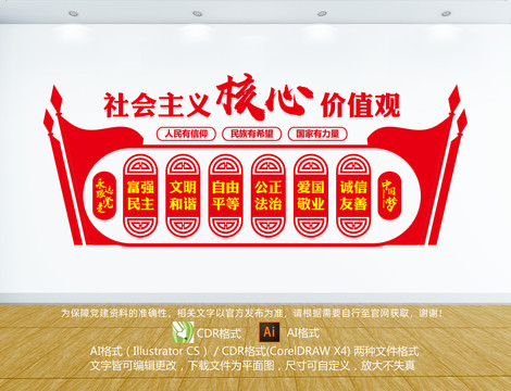核心價(jià)值觀文化墻