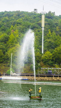 石燕湖喷泉