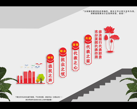 人大之家樓梯文化墻