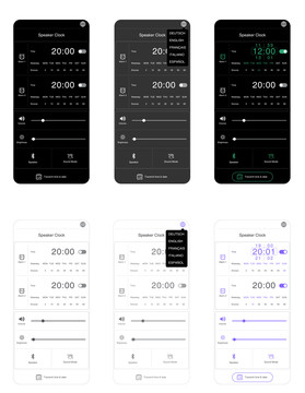 音箱闹钟手机APP设置界面图标