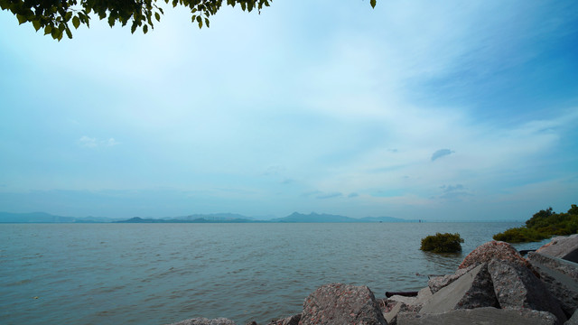 大海晴空白云海阔天空