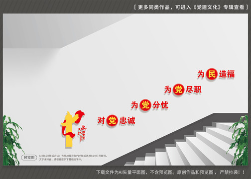 樓梯黨建文化墻
