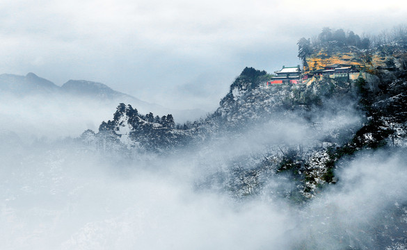 水墨武当山