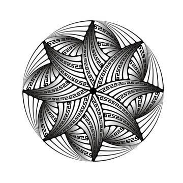 矢量圖案花
