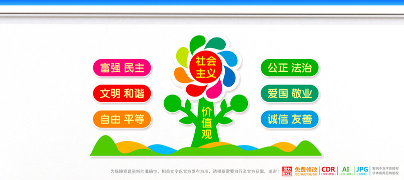 校園卡通核心價值觀