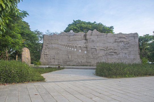 笋江月色石雕广场