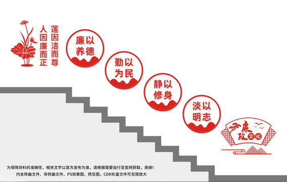 廉政樓梯文化墻