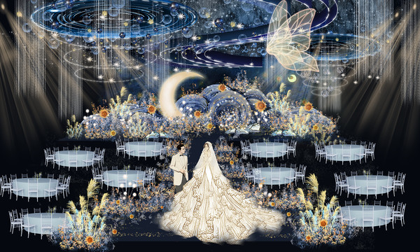 梵高星空主題婚禮設(shè)計(jì)