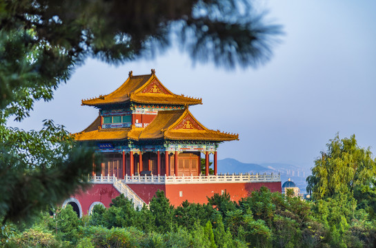 中国天津蓟县盘山风景区风光