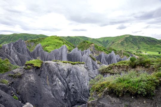 甘肃墨石公园美景