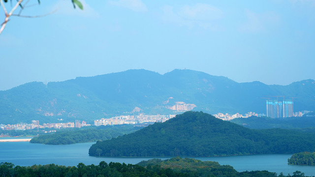 江山风光深圳宝安铁岗水库