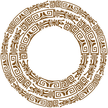 圓環(huán)邊框矢量圖案