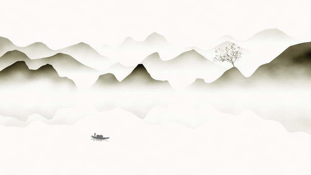 水墨山水畫