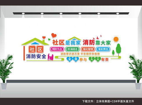 社區(qū)消防安全文化墻