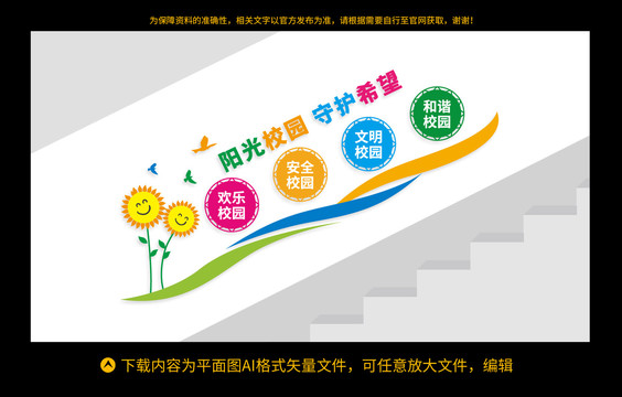 校園樓梯文化墻