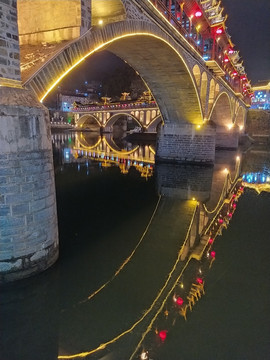 贵州锦屏清水江夜景