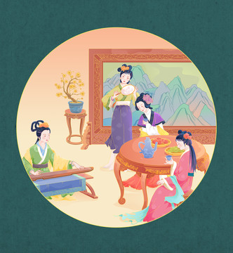 國(guó)風(fēng)茶葉包裝素材