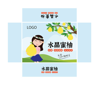 白蜜柚包裝盒