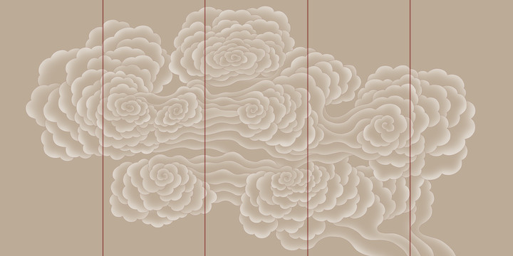 古風(fēng)祥云裝飾畫