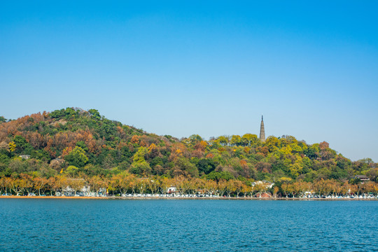 西湖秋景