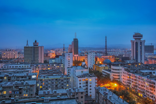 白银市城市夜景