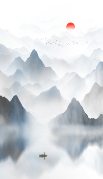 寫意山水畫
