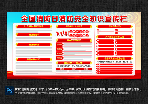 消防安全知識宣傳欄