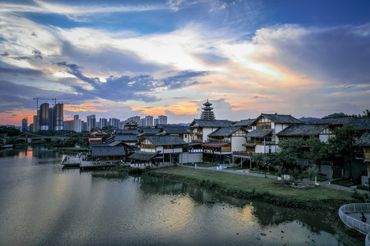 相思湖小镇南宁延建筑西乡塘