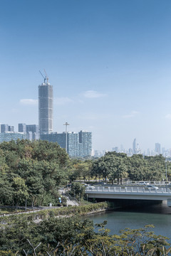 深圳前海高楼大厦城市风光