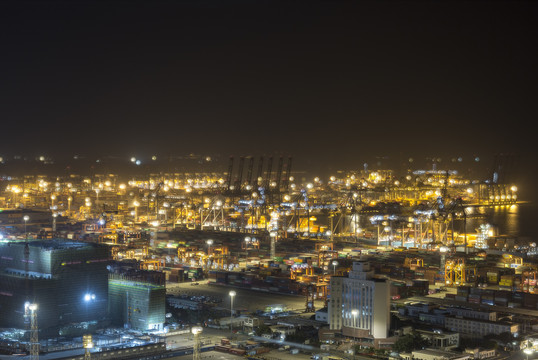 深圳盐田港夜景